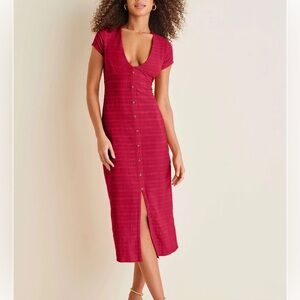 Sexy fuchsia cotton Dress